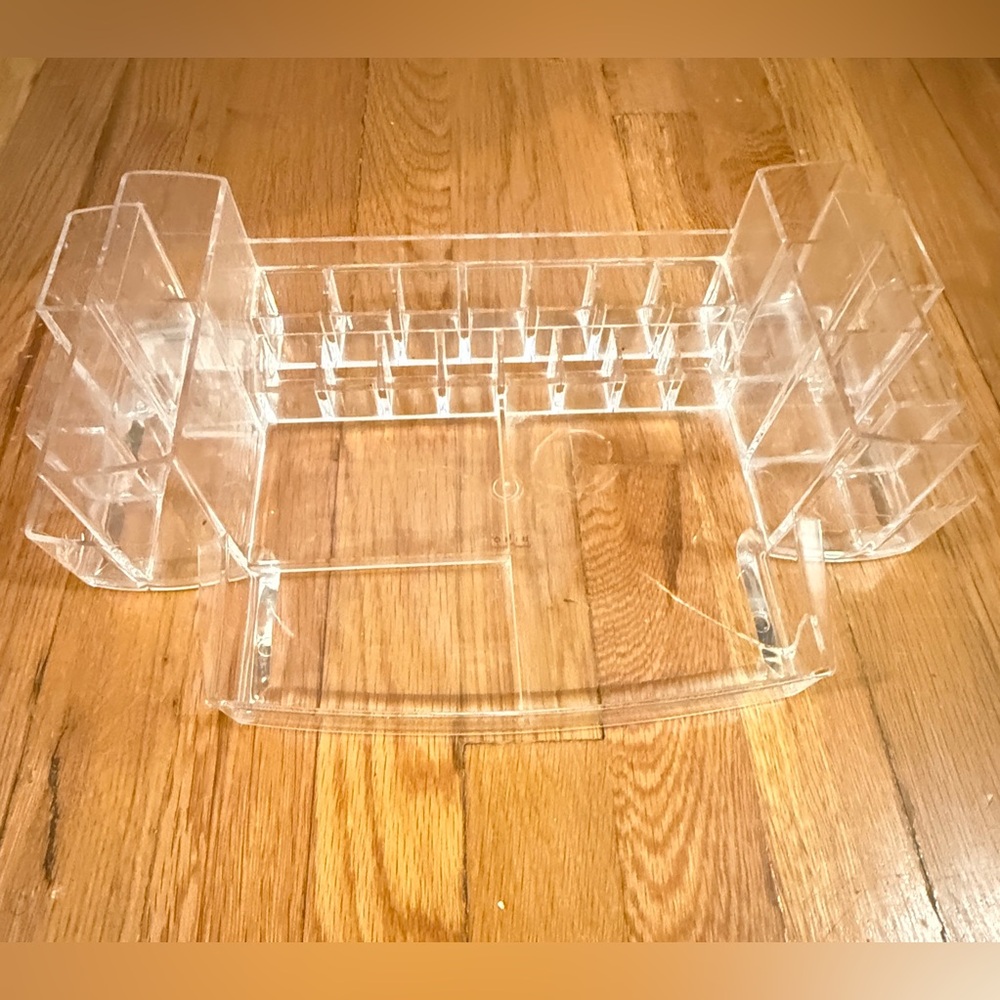 Pre-owned Bino Compartment Acrylic Cosmetic Makeup Organizer Tray Storage